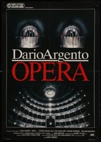 1t251 OPERA Italian 1sh 1987 written and directed by Dario Argento, cool creepy Casaro artwork!