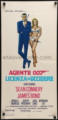 1t260 DR. NO Italian locandina R1970s Sean Connery as James Bond 007, Ursula Andress, different!