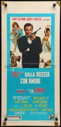 1t264 FROM RUSSIA WITH LOVE Italian locandina R1970s Sean Connery is Ian Fleming's James Bond!