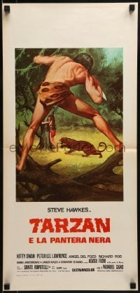 1t277 TARZAN & THE RAINBOW Italian locandina 1972 cool jungle action artwork 'Luca' Crovato!