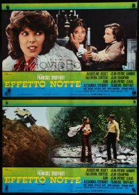1t292 DAY FOR NIGHT group of 9 Italian 18x26 pbustas 1973 Truffaut's La Nuit Americaine, Bisset!