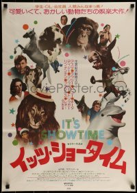1t868 IT'S SHOWTIME Japanese 1976 Roddy McDowall, Flipper & Lassie, wacky animal images!