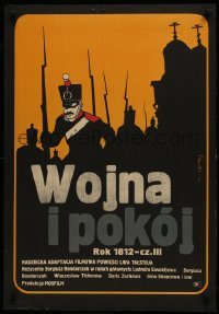 1t643 WAR & PEACE Polish 23x33 1967 Bondarchuck, Freudenreich art of Ludmila Savelyeva!