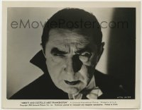 1w148 ABBOTT & COSTELLO MEET FRANKENSTEIN 8x10.25 still 1948 super c/u of Bela Lugosi as Dracula!