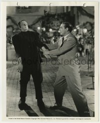 1w147 FRANKENSTEIN MEETS THE WOLF MAN 8.25x10 keybook still 1943 Lon Chaney leading Bela Lugosi!