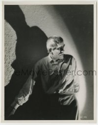 1w169 GHOUL English 7.75x10 still 1933 great c/u of Boris Karloff with his shadow on wall behind!