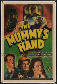 1w120 MUMMY'S HAND linen 1sh 1940 Universal horror, great bandaged monster image, incredibly rare!