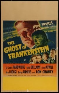 1w023 GHOST OF FRANKENSTEIN WC 1942 monster Lon Chaney Jr., Bela Lugosi, Evelyn Ankers, ultra rare!