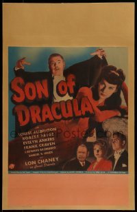 1w030 SON OF DRACULA WC 1943 Lon Chaney Jr. as Count Alucard looming over Louise Allbritton & cast!