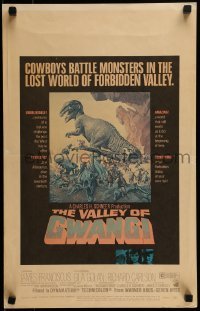 1w031 VALLEY OF GWANGI WC 1969 Ray Harryhausen, Frank McCarthy artwork of cowboys vs dinosaurs!