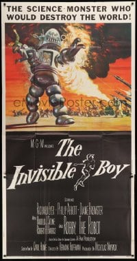 1x067 INVISIBLE BOY 3sh 1957 Robby the Robot as the science-monster who'd destroy the world!