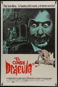 1x078 COUNT DRACULA Argentinean 1970 directed by Jesus Franco, Christoper Lee as the vampire!