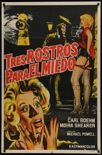 1x090 PEEPING TOM Argentinean 1960 Michael Powell English voyeur classic, diabolocal murder weapon!