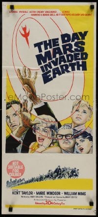 1x108 DAY MARS INVADED EARTH Aust daybill 1963 their brains were destroyed by alien super-minds!