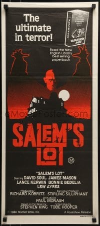 1x132 SALEM'S LOT Aust daybill 1980 directed by Tobe Hooper & based on Stephen King novel!