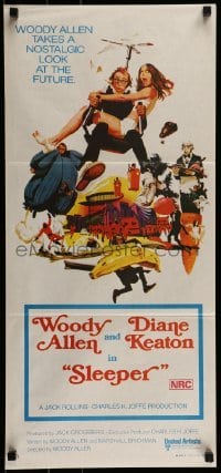1x136 SLEEPER Aust daybill 1974 Woody Allen, Diane Keaton, wacky futuristic sci-fi comedy!