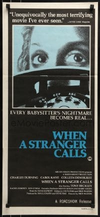 1x142 WHEN A STRANGER CALLS Aust daybill 1980 every babysitter's nightmare becomes real!