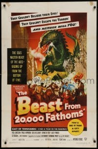 1x318 BEAST FROM 20,000 FATHOMS 1sh 1953 Ray Bradbury's tale of the sea's master-beast of the ages!