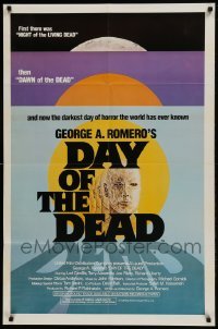 1x342 DAY OF THE DEAD 1sh 1985 George Romero's Night of the Living Dead zombie horror sequel!