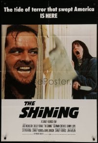 1x008 SHINING English 1sh 1980 King & Stanley Kubrick horror masterpiece, crazy Jack Nicholson!