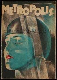 1x016 METROPOLIS Dutch program 1927 Fritz Lang classic, incredible content & art by Werner Graul!