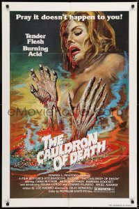 1x368 HEAVY DUES 1sh R1979 Tulio Demicheli's Ricco, wild horror art, Cauldron of Death!