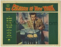 1x197 COLOSSUS OF NEW YORK LC #2 1958 great close up of Robert Hutton staring at brain in tank!