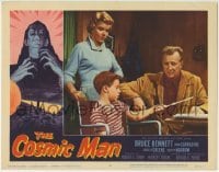 1x198 COSMIC MAN LC #3 1959 worried Bruce Bennett with Angela Greene & her son Scotty Morrow!