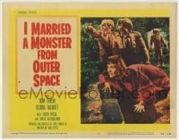 1x225 I MARRIED A MONSTER FROM OUTER SPACE LC #1 1958 best c/u of Gloria Talbott with 3 monsters!