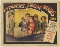 1x229 INVADERS FROM MARS LC #8 1953 Arthur Franz holding Helena Carter w/ Morris Ankrum & soldiers!