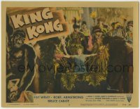 1x242 KING KONG LC #6 R1956 natives prepare to sacrifice Fay Wray to the gigantic ape!