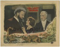 1x247 LOST WORLD LC 1925 Lewis Stone watches Bessie Love ask Wallace Beery to find her dad, rare!
