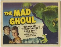 1x248 MAD GHOUL TC 1943 Universal horror, Turhan Bey, Evelyn Ankers, George Zucco, rare!