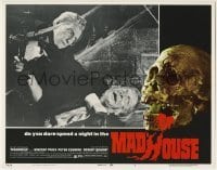 1x250 MADHOUSE LC #7 1974 great close up of Peter Cushing about to stab Vincent Price in struggle!