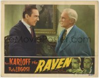 1x274 RAVEN LC #4 R1949 close up of Bela Lugosi & Samuel S. Hinds, Edgar Allan Poe horror classic!