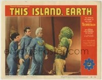 1x291 THIS ISLAND EARTH LC #2 1955 best card in set showing c/u of the alien monster with 3 stars!