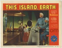1x295 THIS ISLAND EARTH LC #6 1955 Rex Reason & Faith Domergue on spaceship with alien Jeff Morrow!