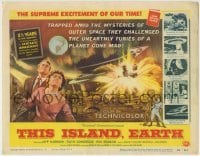 1x290 THIS ISLAND EARTH TC 1955 they challenged unearthly furies of a planet gone mad, cool art!