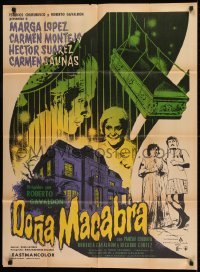 1x070 DONA MACABRA Mexican poster 1972 Roberto Gavaldon Mexican horror, Marga Lopez, great artwork!