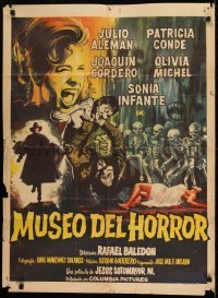 1x076 MUSEO DEL HORROR Mexican poster 1964 Rafael Baledon's Museum of Horror, great art!