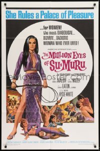 1x396 MILLION EYES OF SU-MURU 1sh 1967 sexy Shirley Eaton rules a palace of pleasure ...for women!