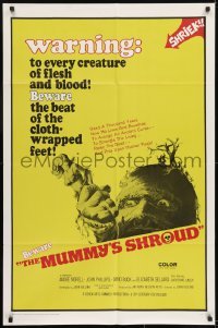 1x399 MUMMY'S SHROUD 1sh 1967 Hammer horror, beware the beat of the cloth-wrapped feet!