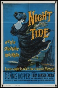 1x407 NIGHT TIDE style B 1sh 1963 was she human or was she a temptress from the sea, cool art!