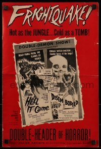 1x048 FROM HELL IT CAME/DISEMBODIED pressbook 1957 horror hot as the JUNGLE, cold as a TOMB!