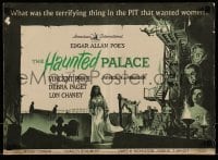 1x051 HAUNTED PALACE pressbook 1963 Vincent Price, Lon Chaney, Edgar Allan Poe, cool horror art!