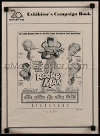 1x054 ROCKET MAN pressbook 1954 Foghorn Winslow in space suit with raygun, written by Lenny Bruce!
