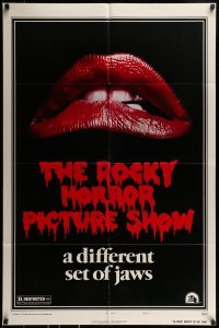 1x417 ROCKY HORROR PICTURE SHOW style A 1sh 1975 c/u lips image, a different set of jaws!