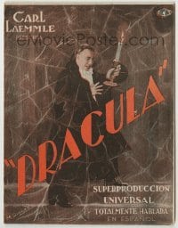 1x013 DRACULA Spanish herald 1931 Carlos Villarias, filmed at night on the same sets as Lugosi's!