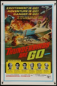 1x437 THUNDERBIRDS ARE GO 1sh 1967 marionette puppets, really cool sci-fi action artwork!