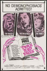 1x438 TWICE TOLD TALES 1sh 1963 Vincent Price, Nathaniel Hawthorne, a trio of unholy horror!